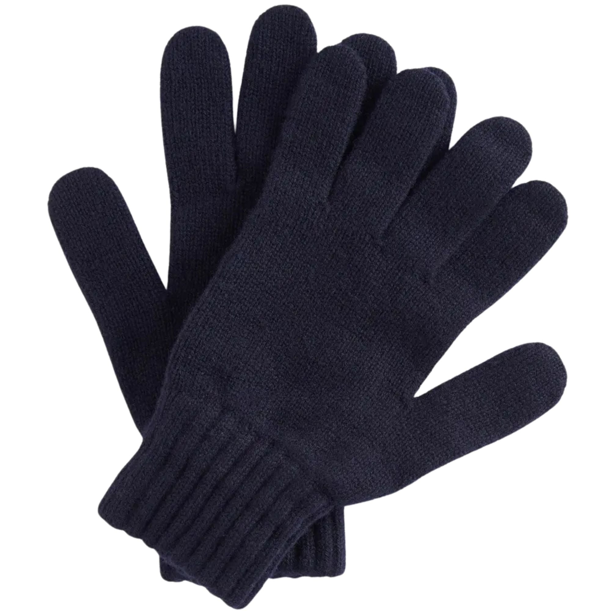 Barbour Lambswool Gloves - Navy