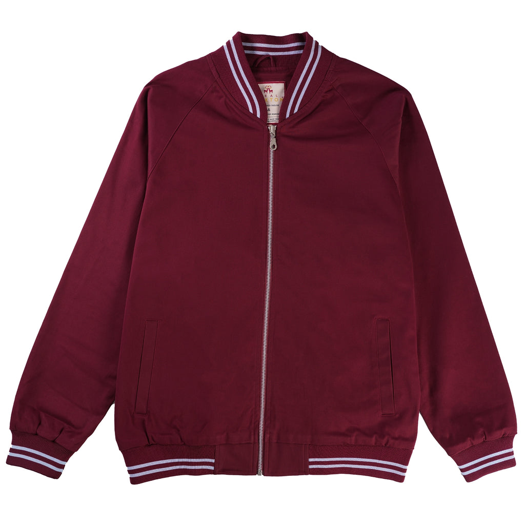 Real Hoxton Monkey Jacket - Claret/Blue