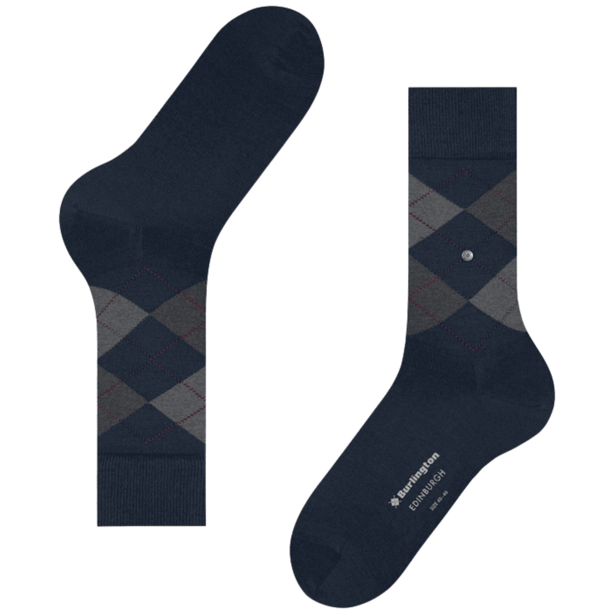 Edinburgh Socks - Navy/Grey