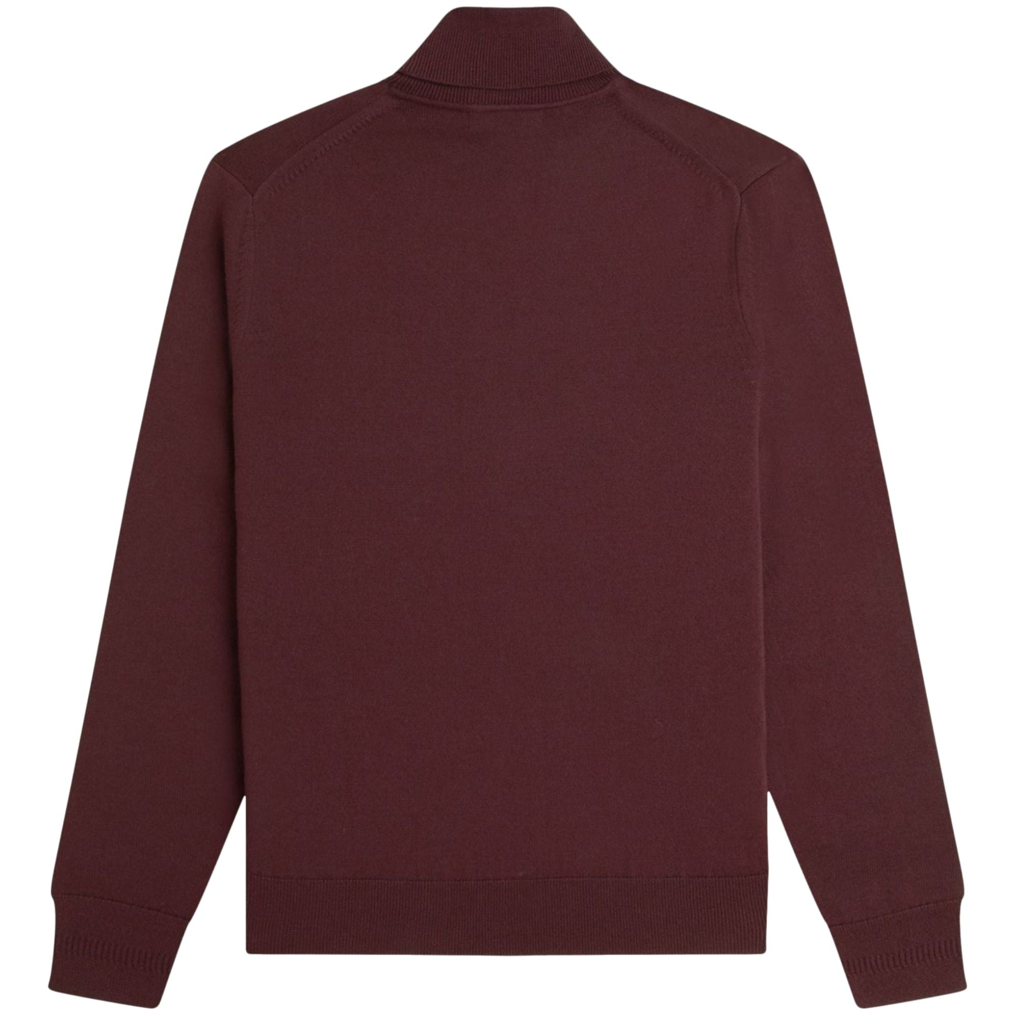 Fred Perry Roll Neck Jumper - Oxblood