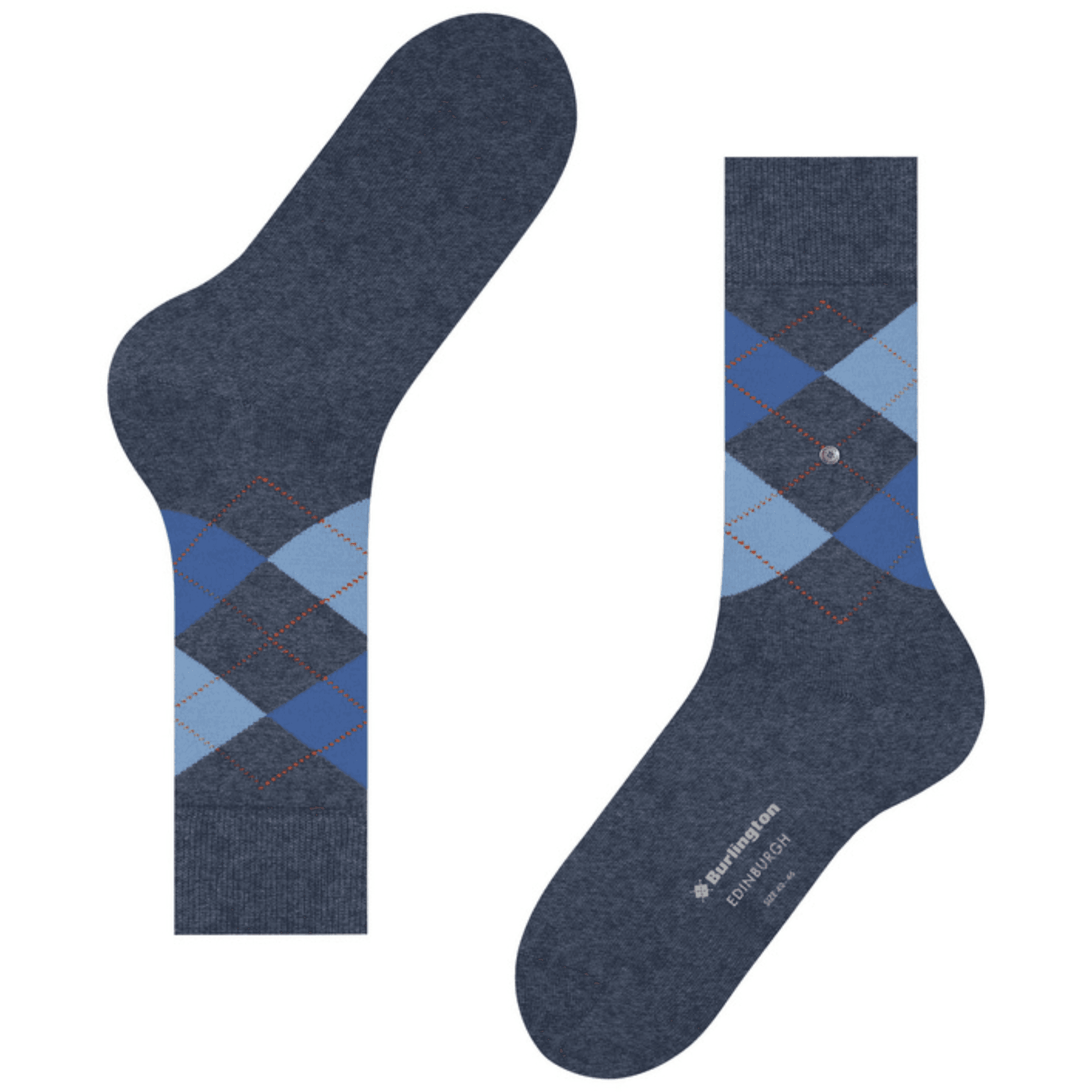 Edinburgh Socks - Dark Grey/Blue