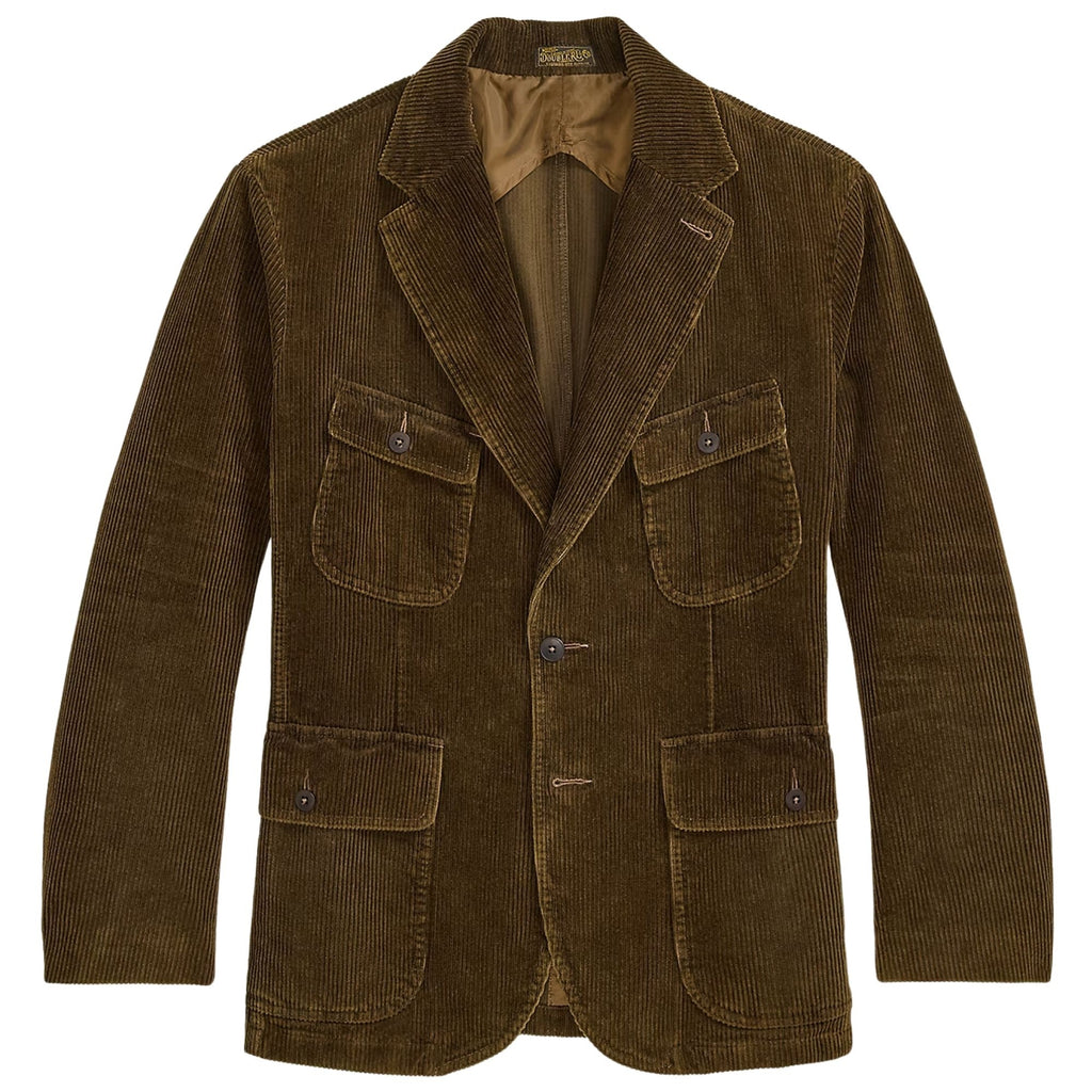 Unconstructed Corduroy Blazer - Brown