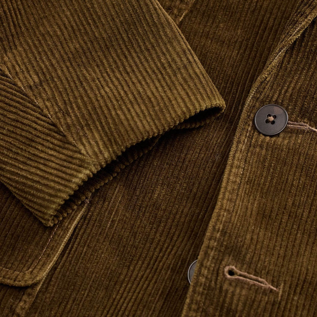 Unconstructed Corduroy Blazer - Brown