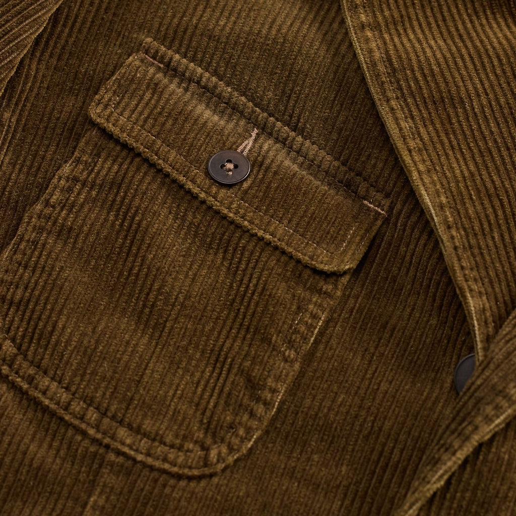 Unconstructed Corduroy Blazer - Brown