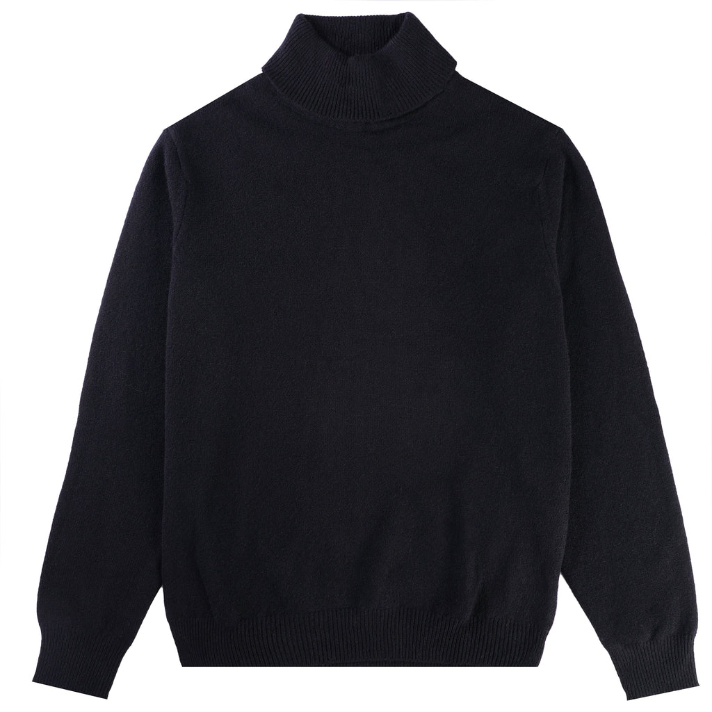 Wye Turtle Neck Jumper - Black