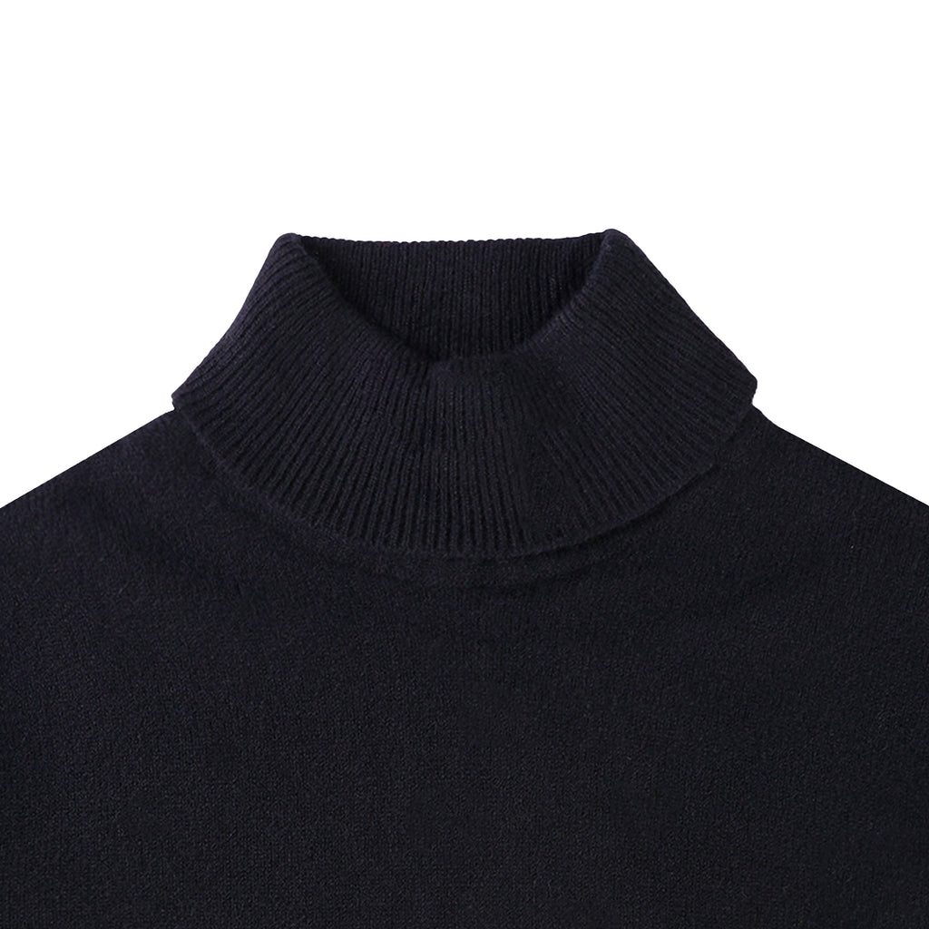 Wye Turtle Neck Jumper - Black