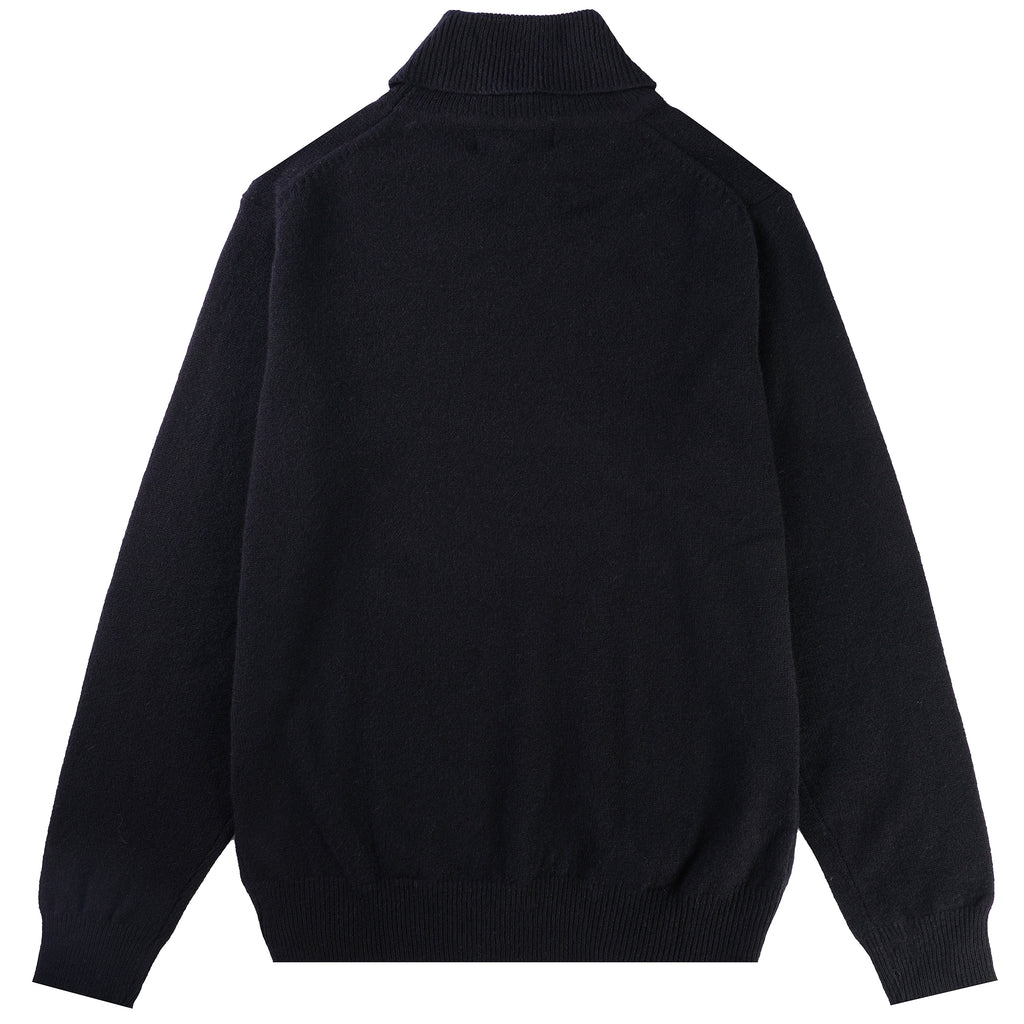 Wye Turtle Neck Jumper - Black