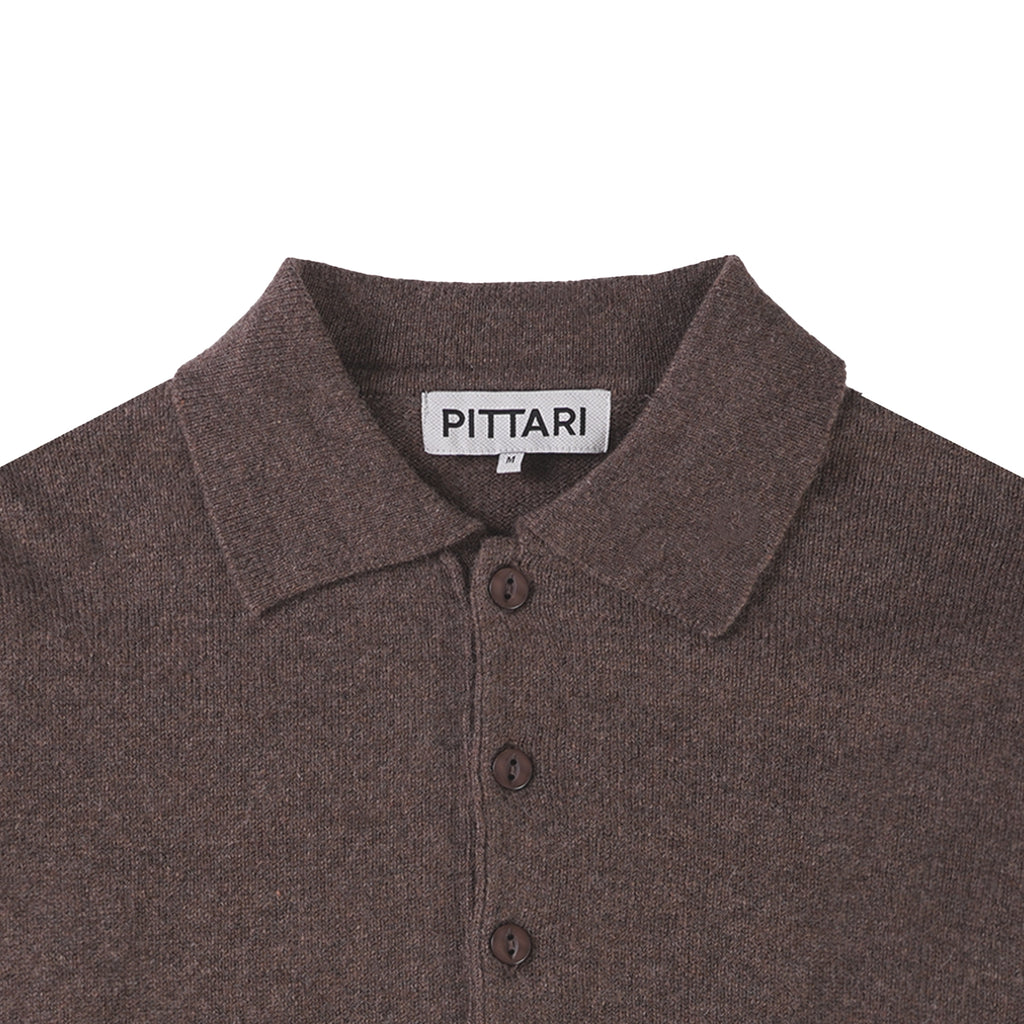 Merino Polo - Tobacco