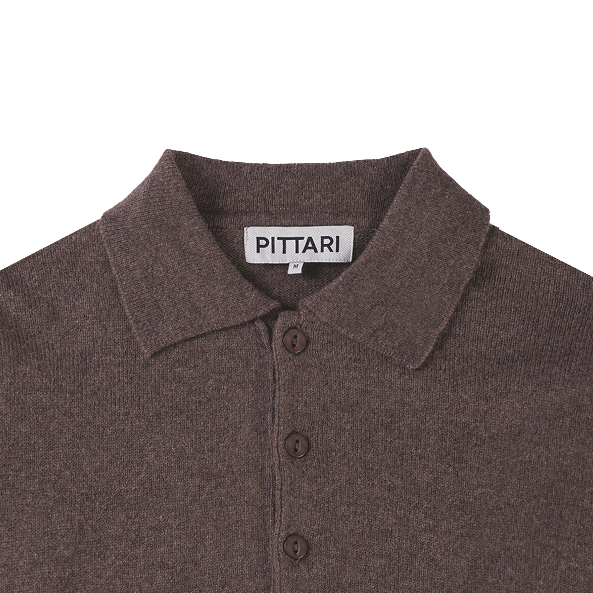 Merino Polo - Tobacco