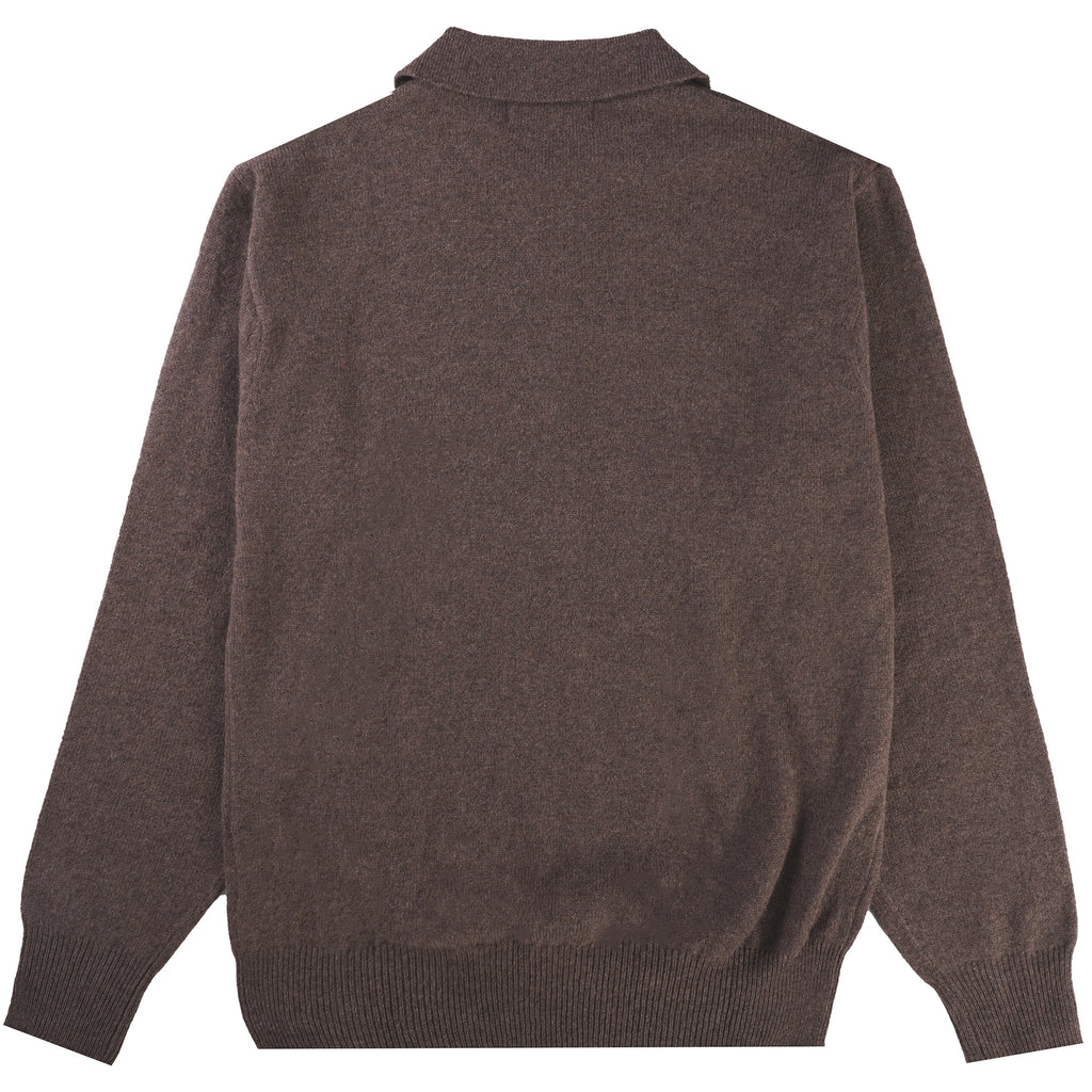 Merino Polo - Tobacco