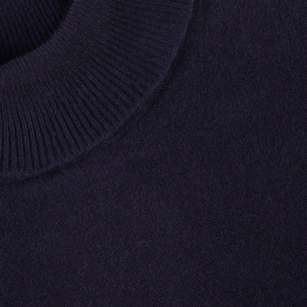 Wye Turtle Neck Jumper - Navy