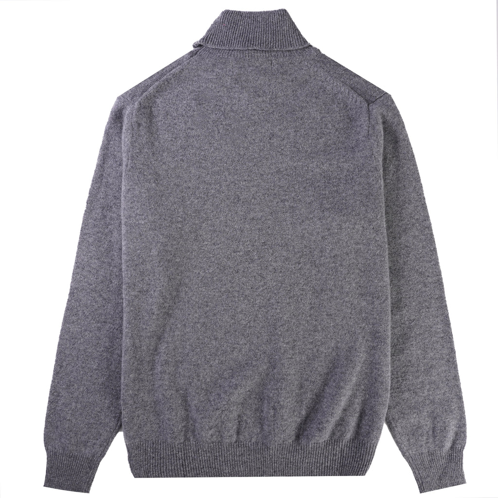 Wye Turtle Neck Jumper - Grey Mix