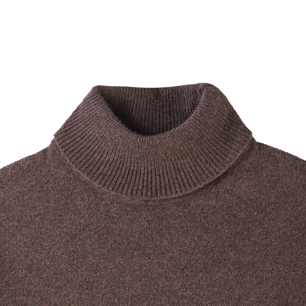 Wye Turtle Neck Jumper - Tobacco
