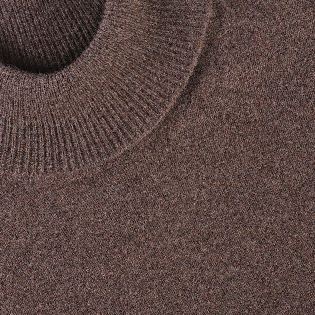 Wye Turtle Neck Jumper - Tobacco