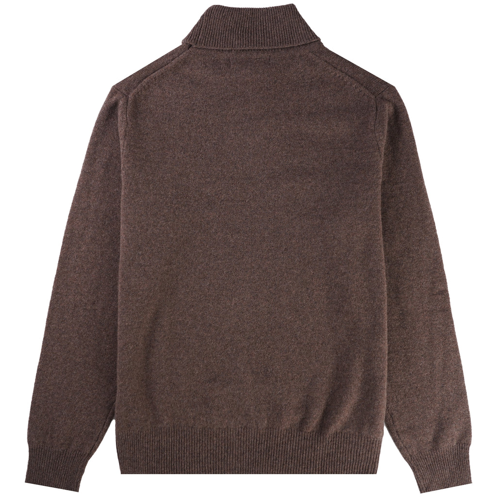 Wye Turtle Neck Jumper - Tobacco