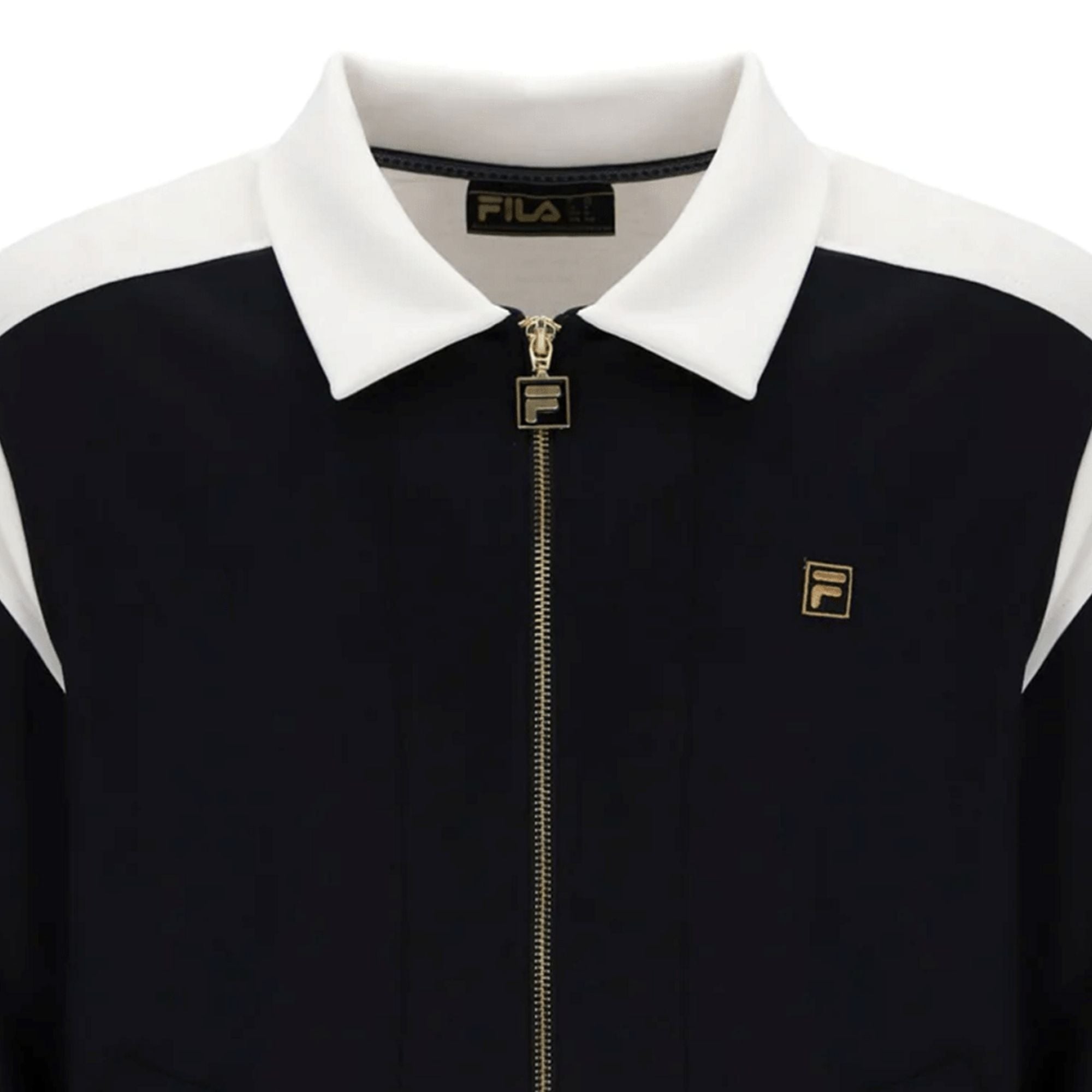 Fila Vintage Morton Track Top - Black/Tofu