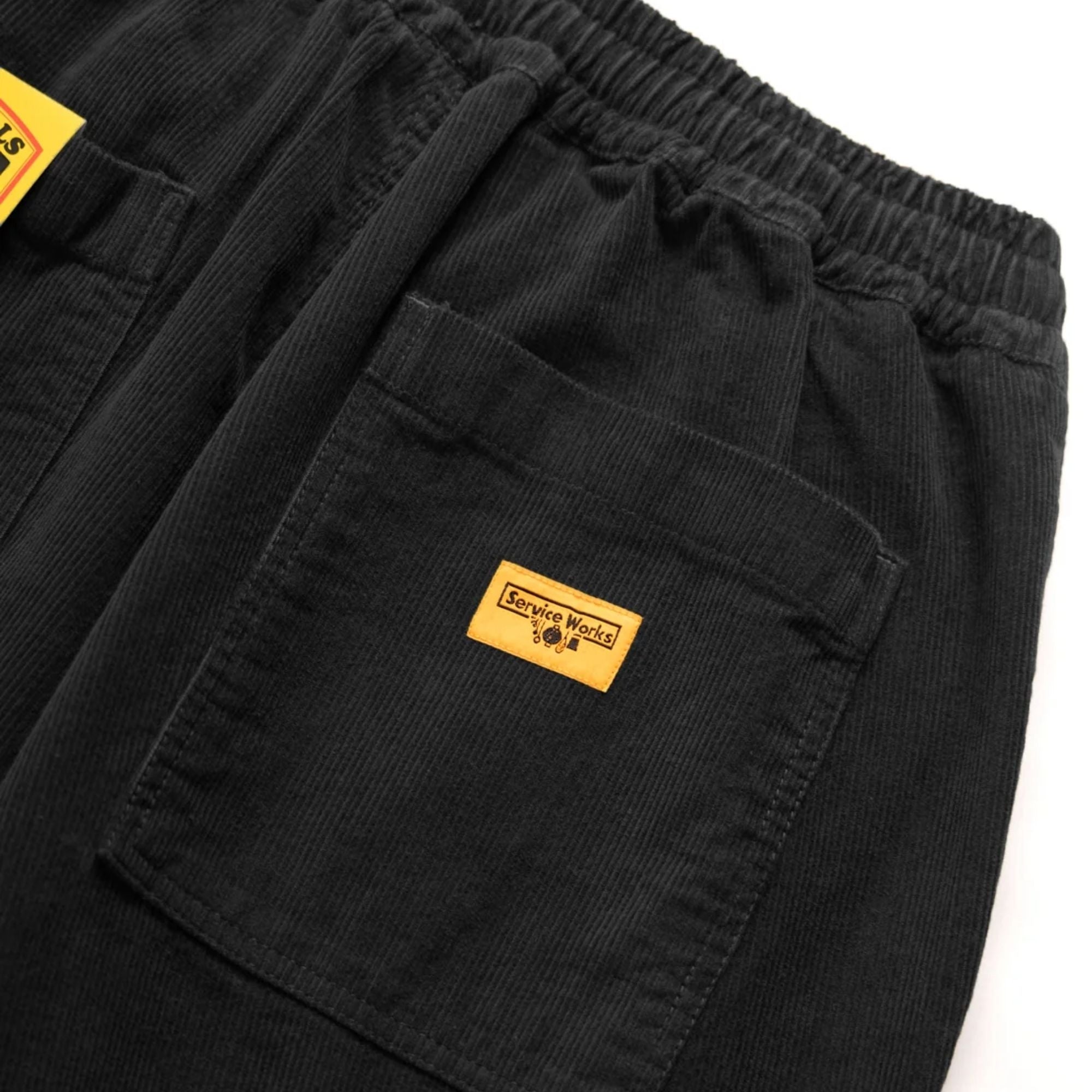 Corduroy Chef Pants - Black