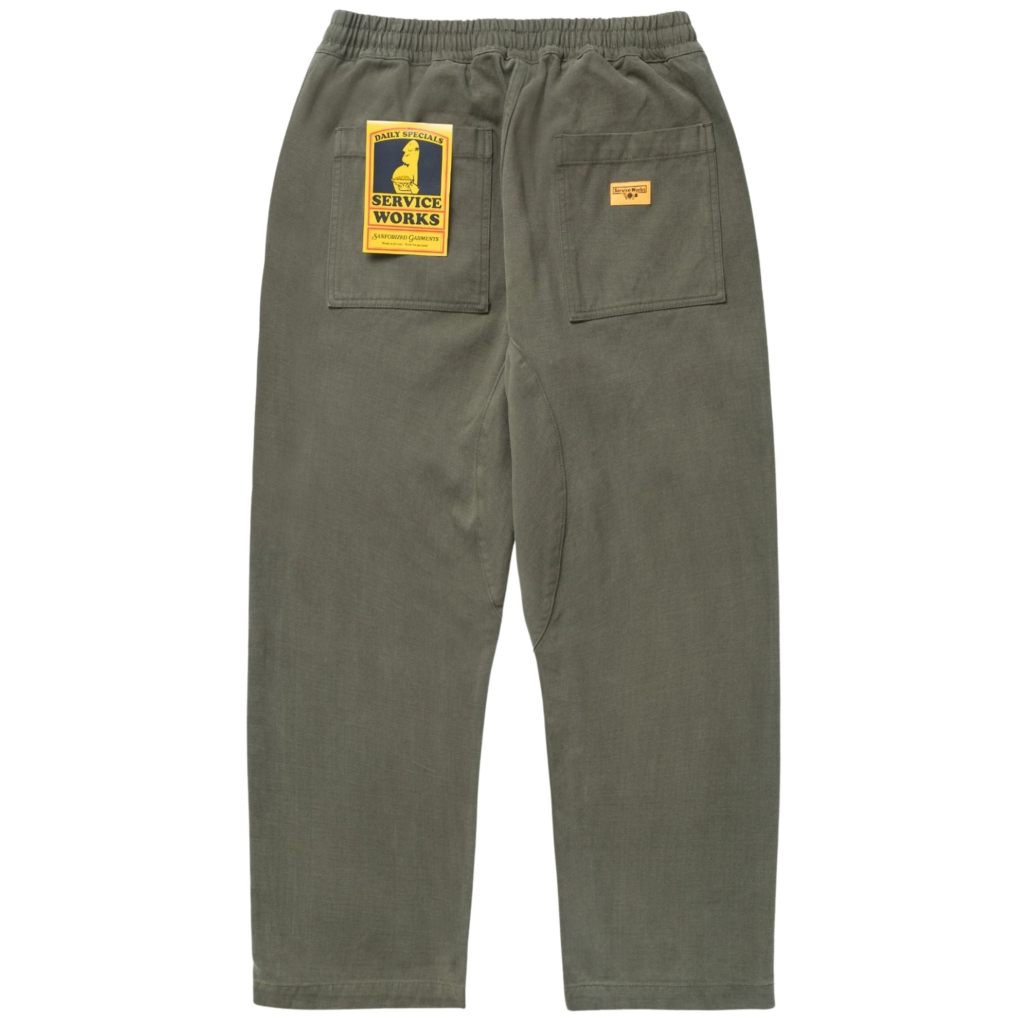 Moleskin Chef Pants - Moss