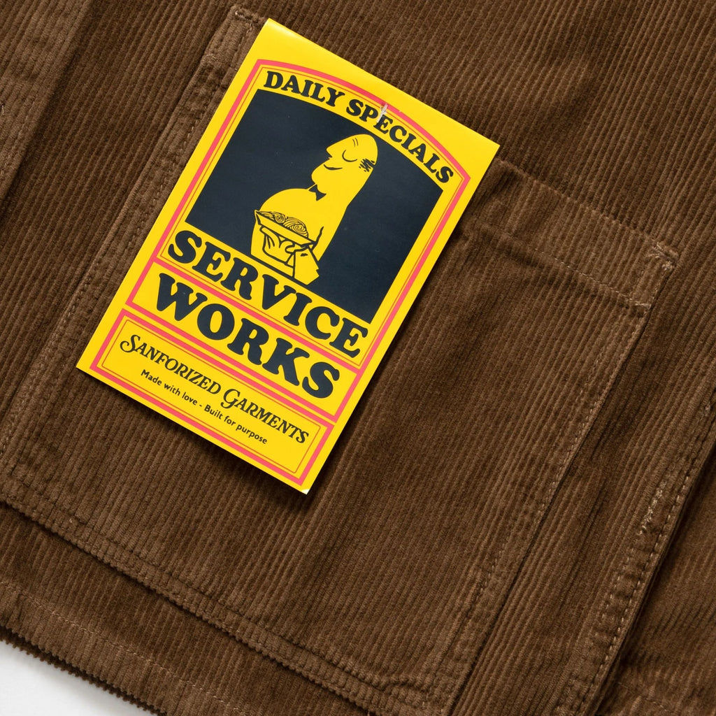 Service Works Corduroy Chore Shirt - Bark