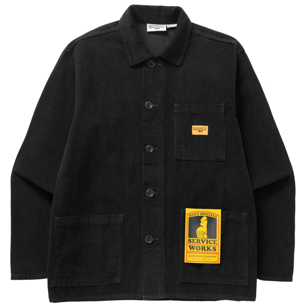 Corduroy Chore Shirt - Black