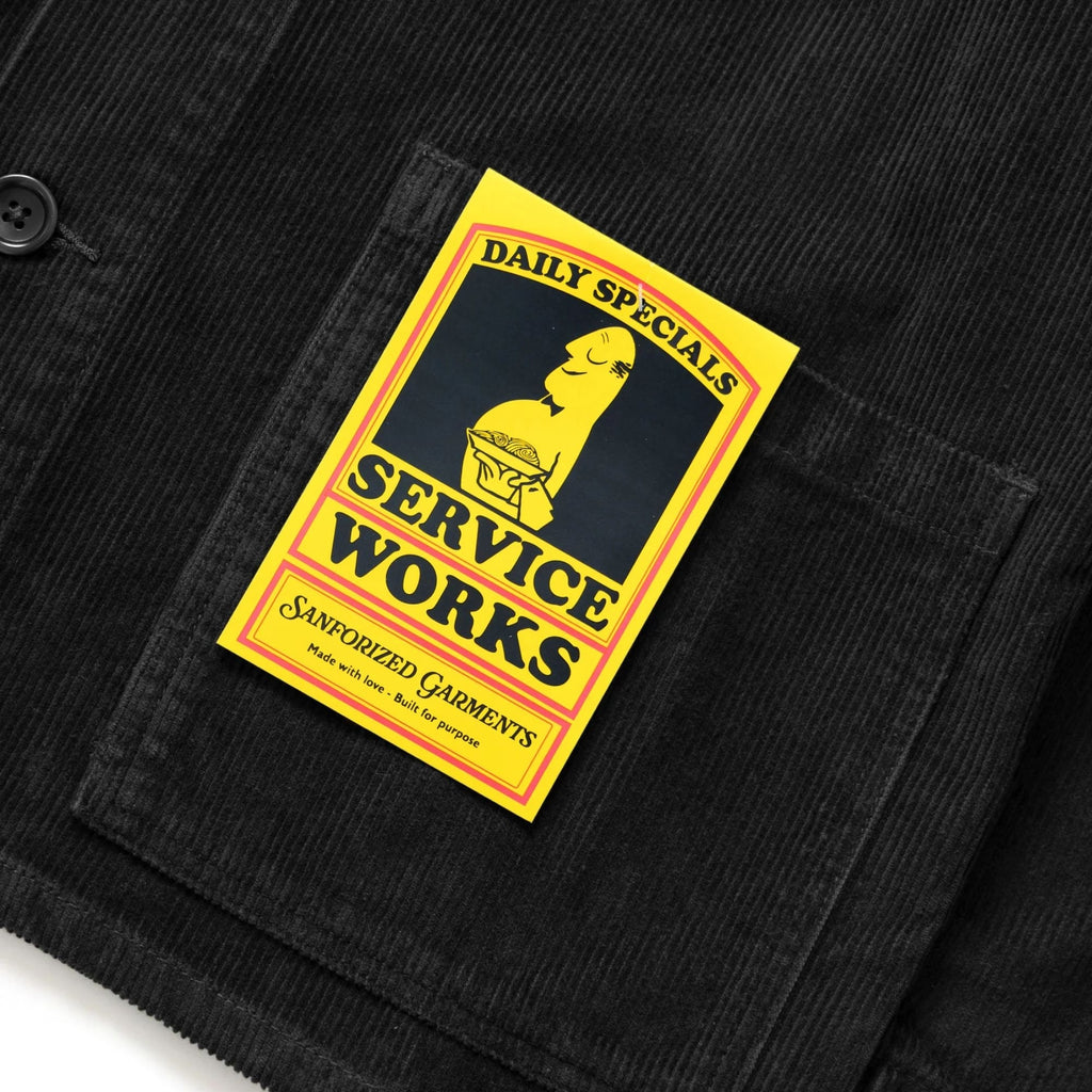 Corduroy Chore Shirt - Black