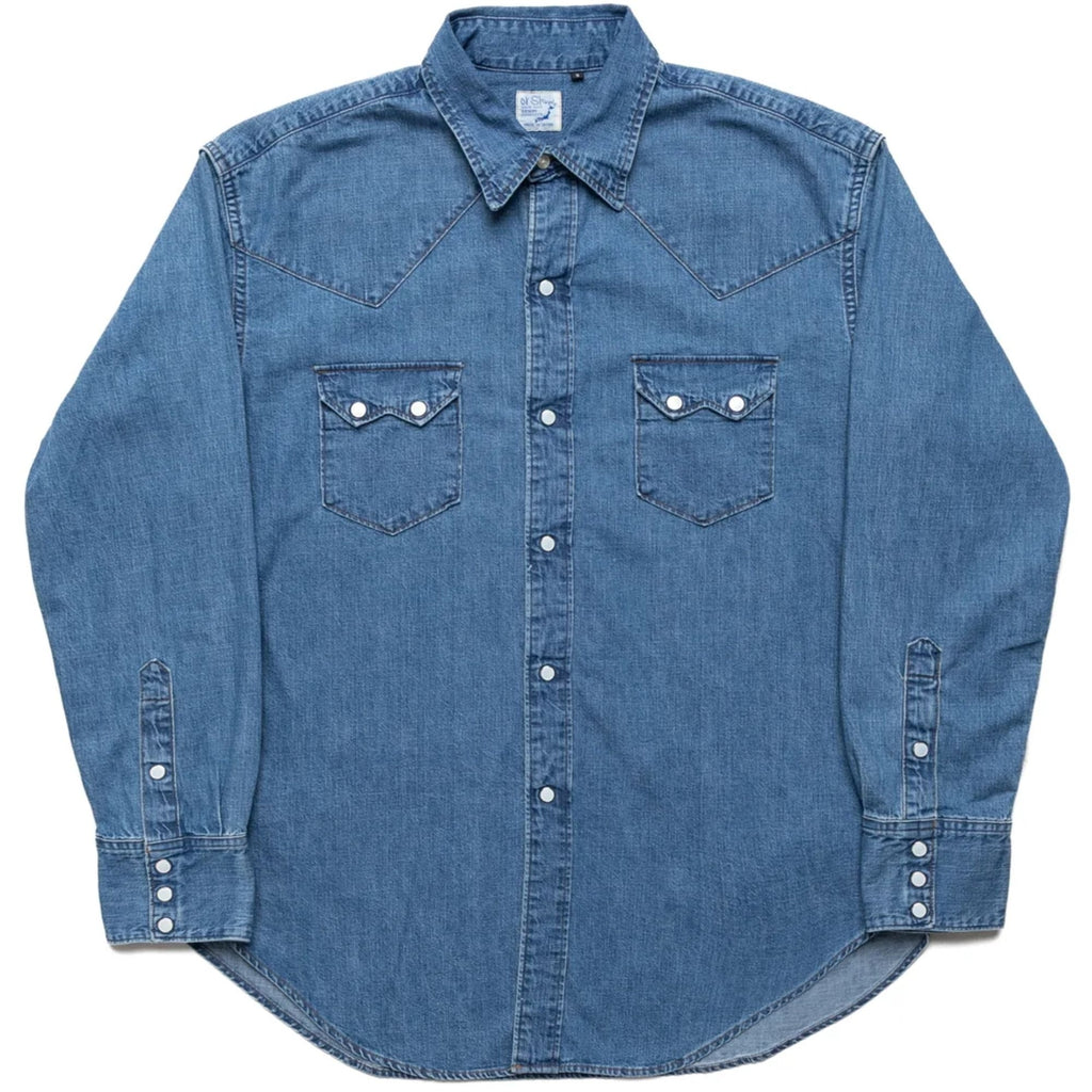 Denim Western Shirt - Blue Denim