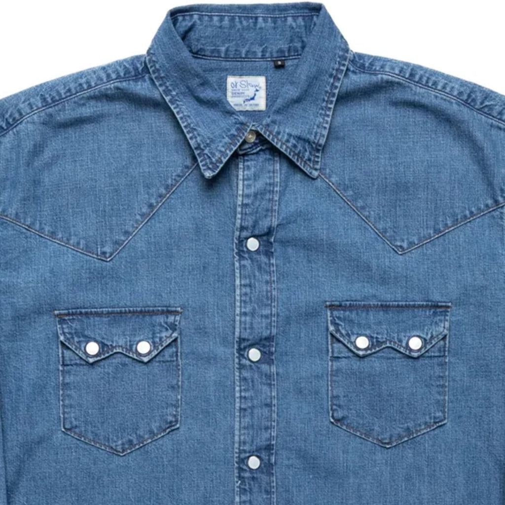 Denim Western Shirt - Blue Denim