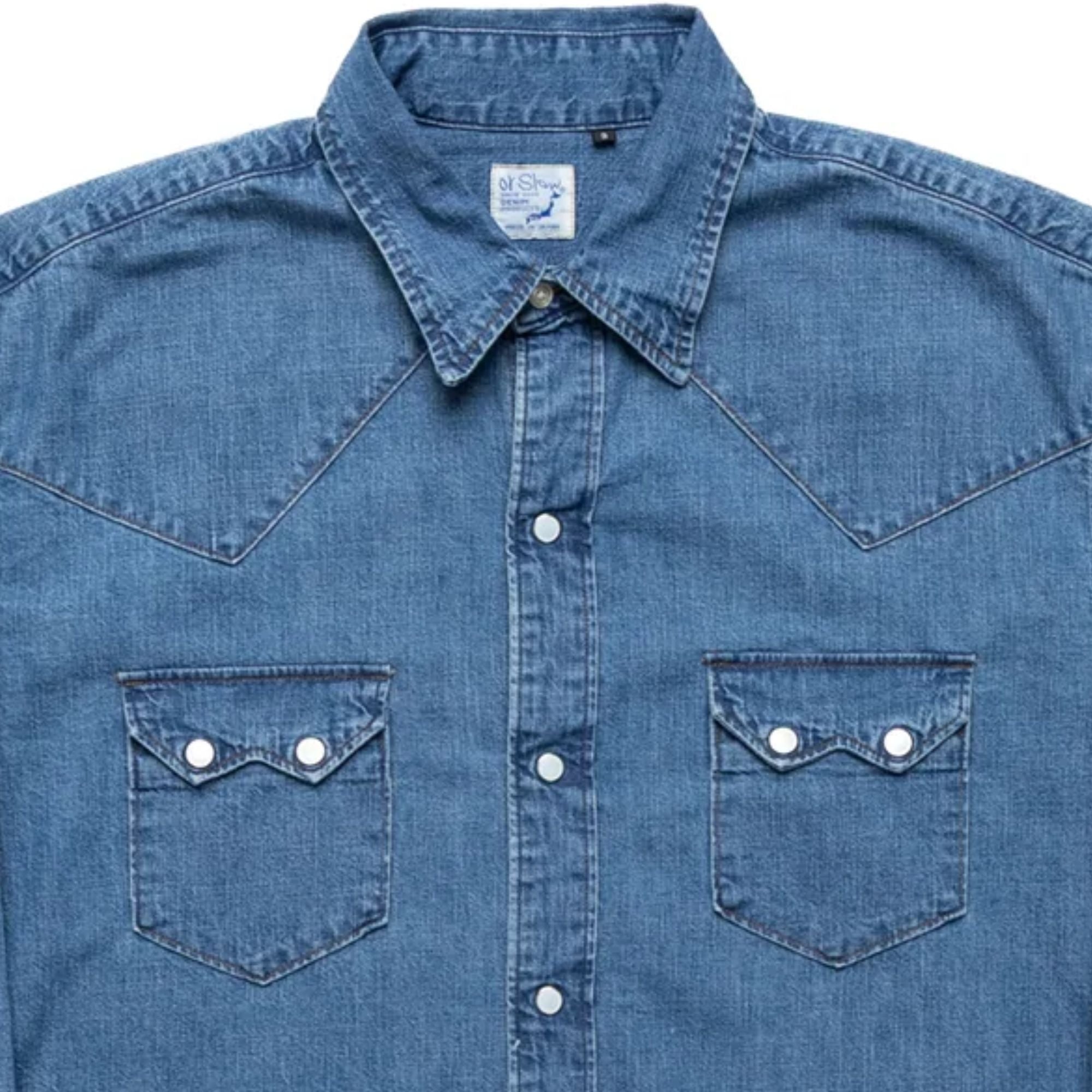 Denim Western Shirt - Blue Denim