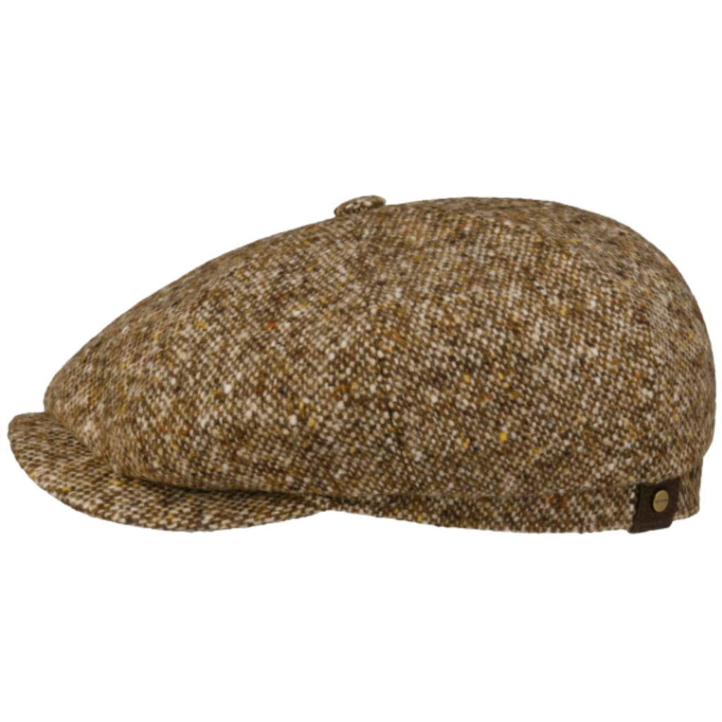 Stetson Hats Hatteras Donegal Tweed Cap - Tan Multi