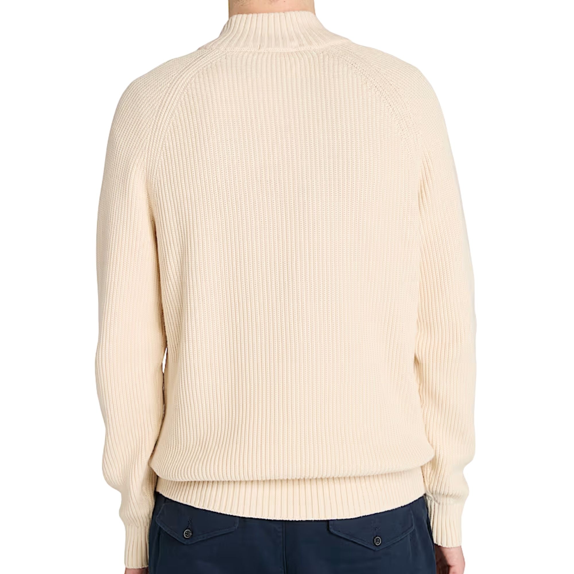 Timberland Williams River Textured Quarter-Zip Jumper for Men - Beige