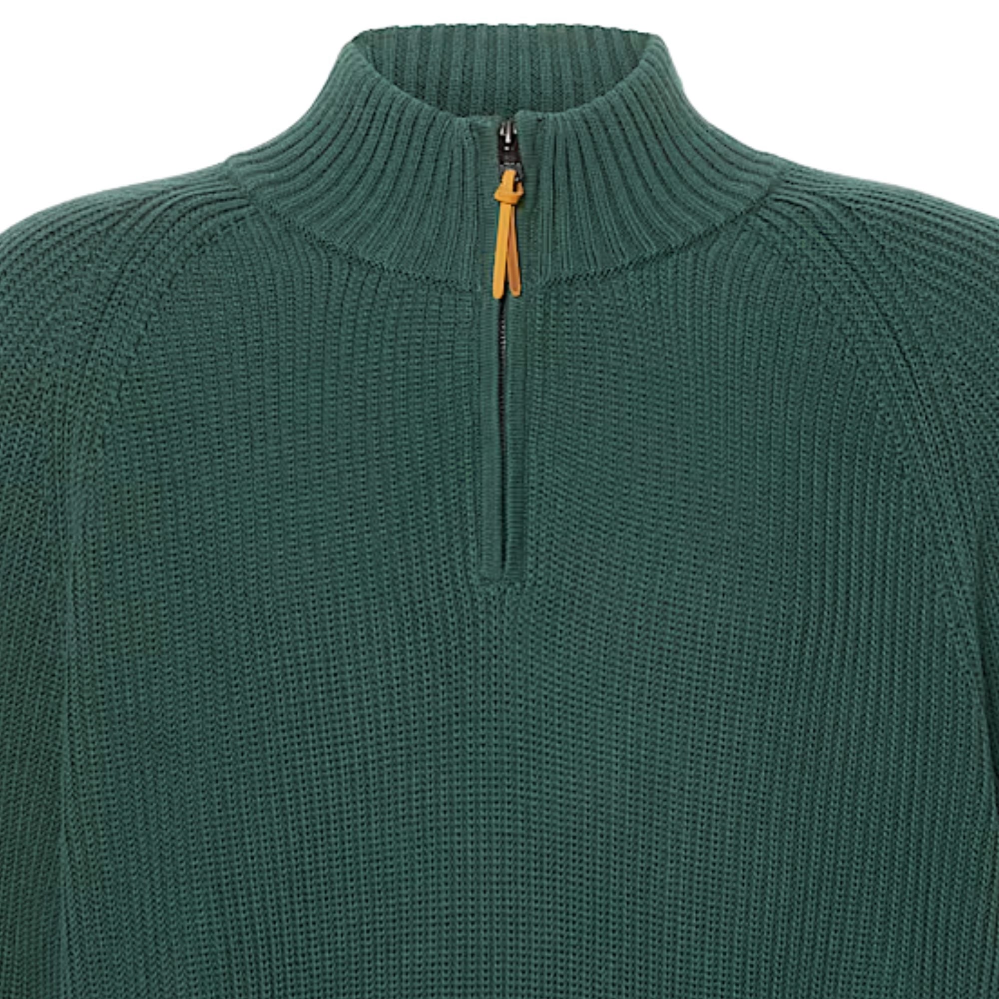 Timberland Williams River Textured Quarter-Zip Jumper for Men - Dark Green