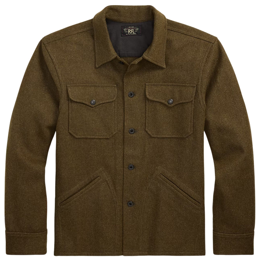 Wool-Blend Overshirt - Brown