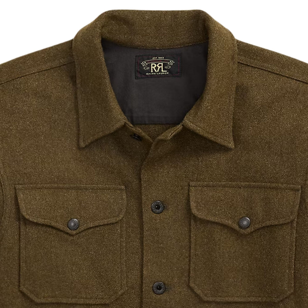 Wool-Blend Overshirt - Brown