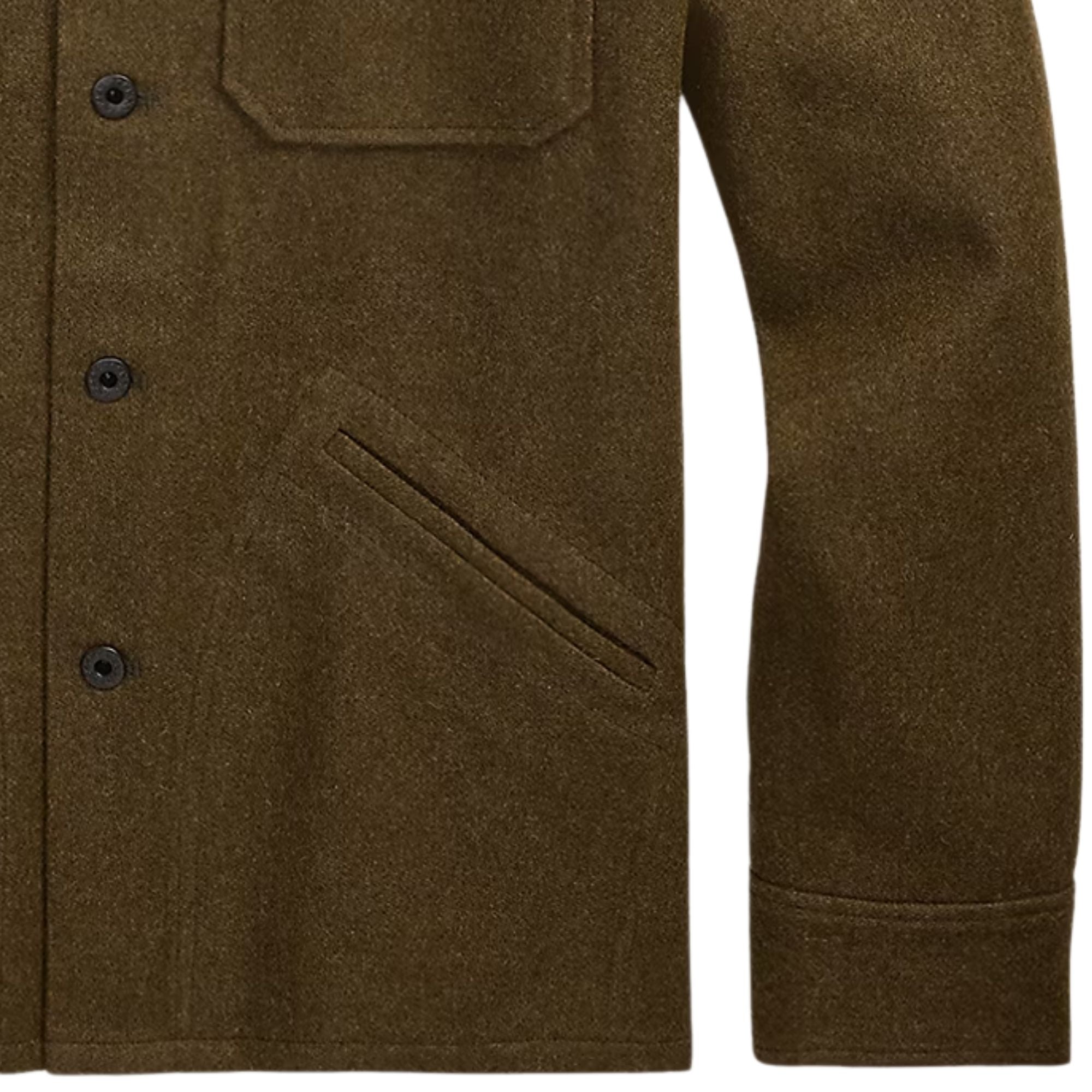 Wool-Blend Overshirt - Brown