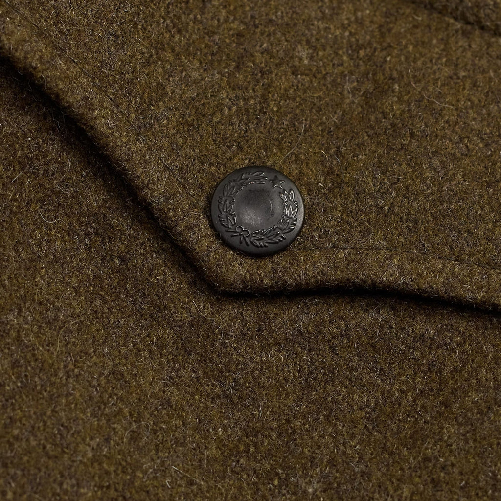 Wool-Blend Overshirt - Brown
