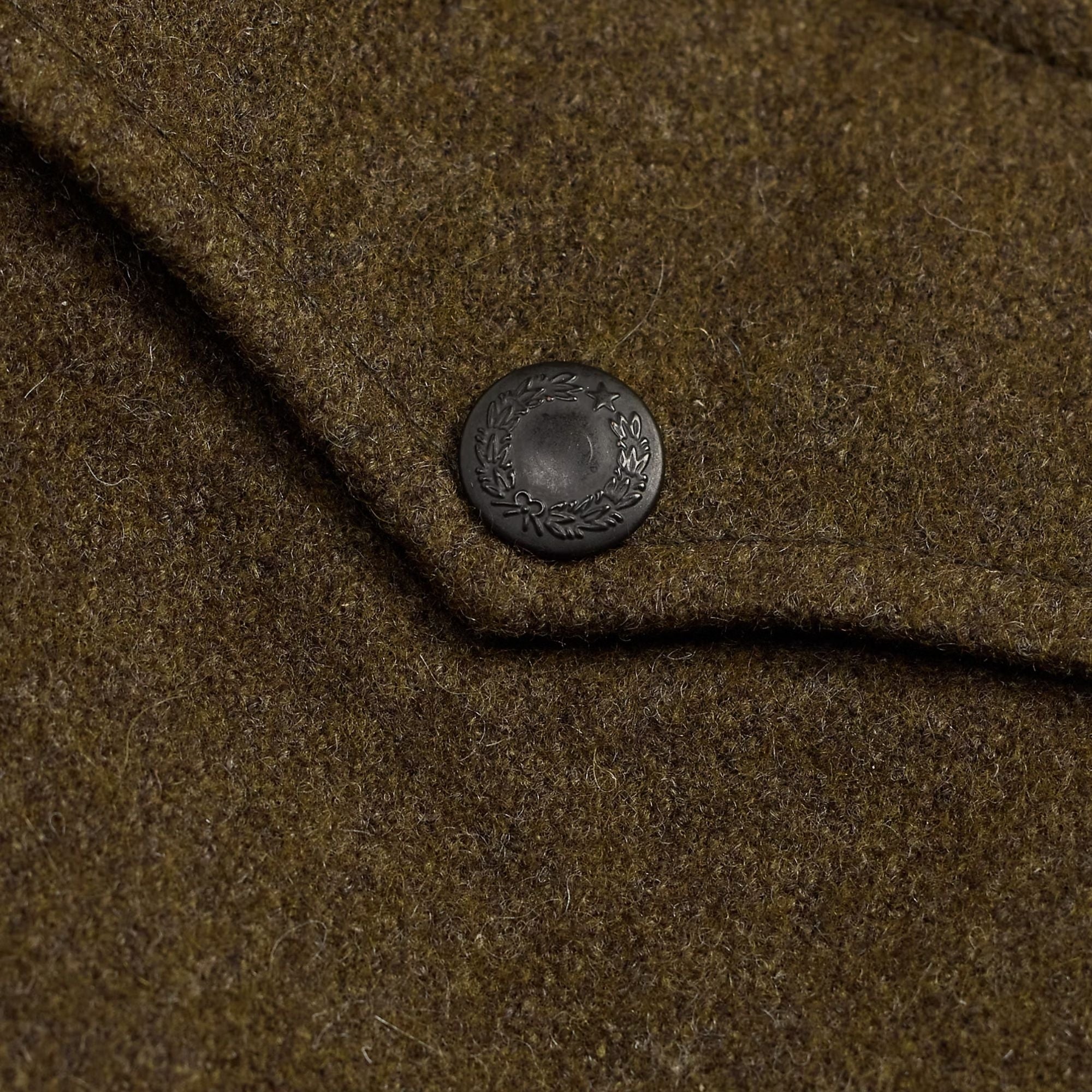 Wool-Blend Overshirt - Brown