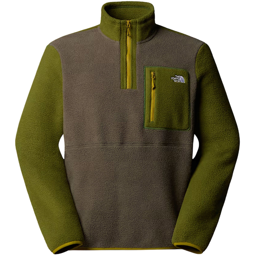 The North Face Yumiori 1/4 Zip Fleece Jacket - Taupe Green