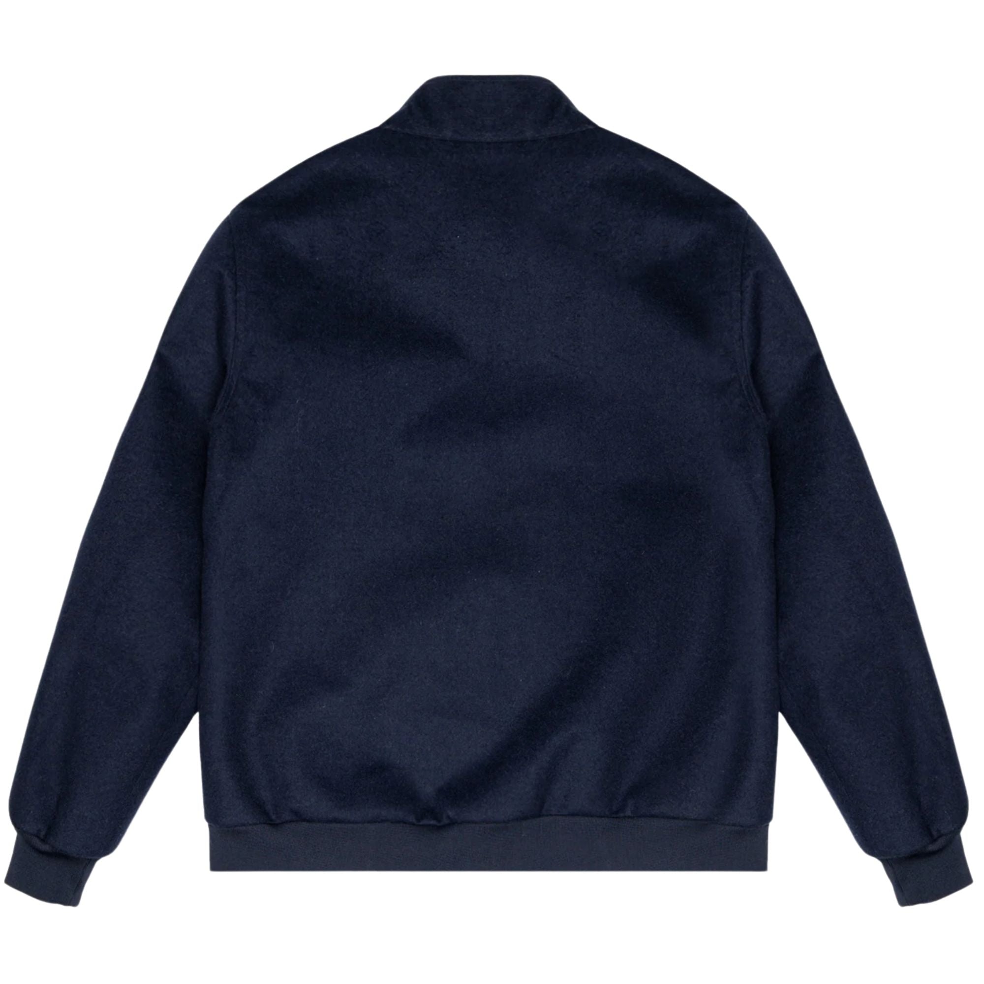 Wool Harrington Jacket - Navy