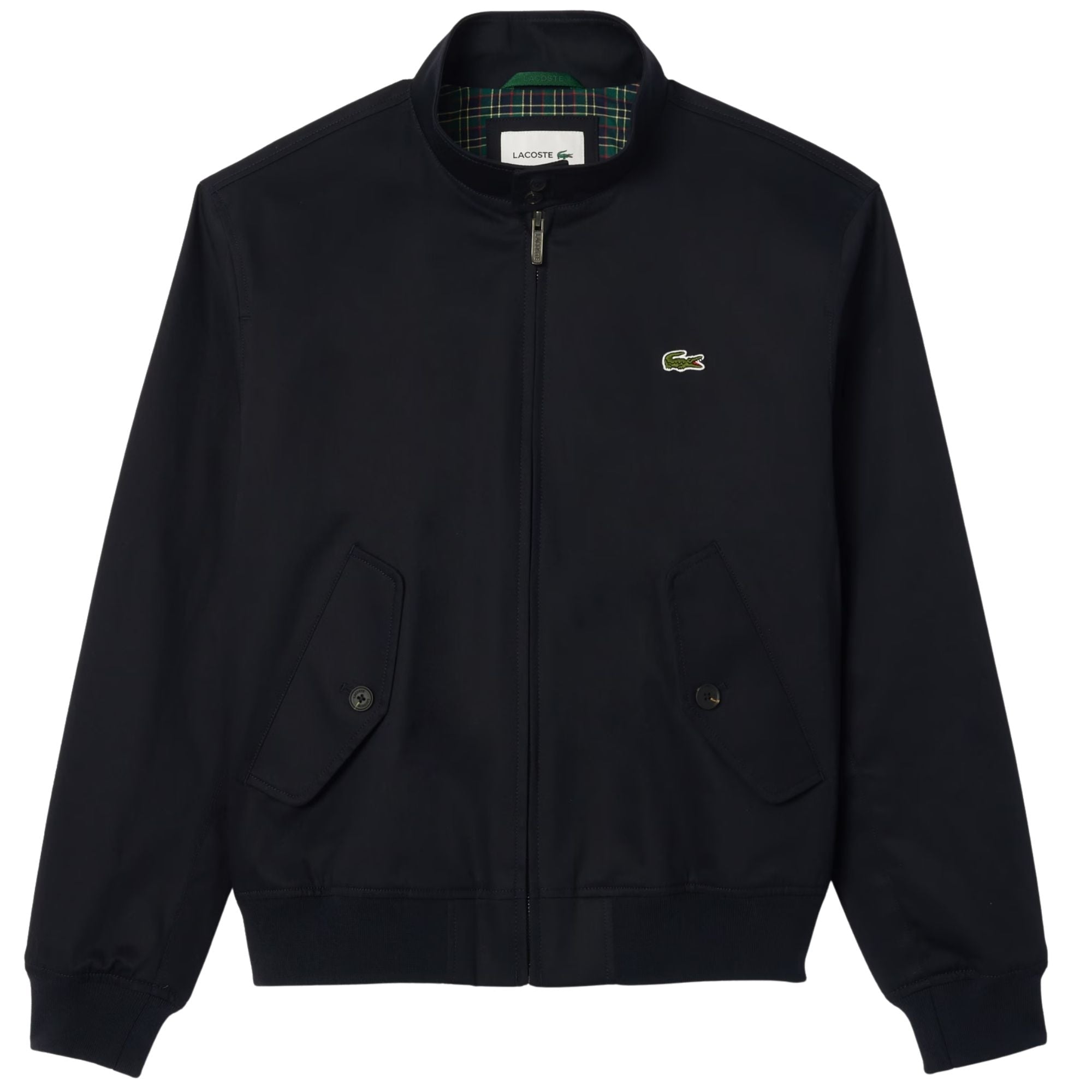 Lacoste Water-Repellent Twill Harrington Jacket - Navy