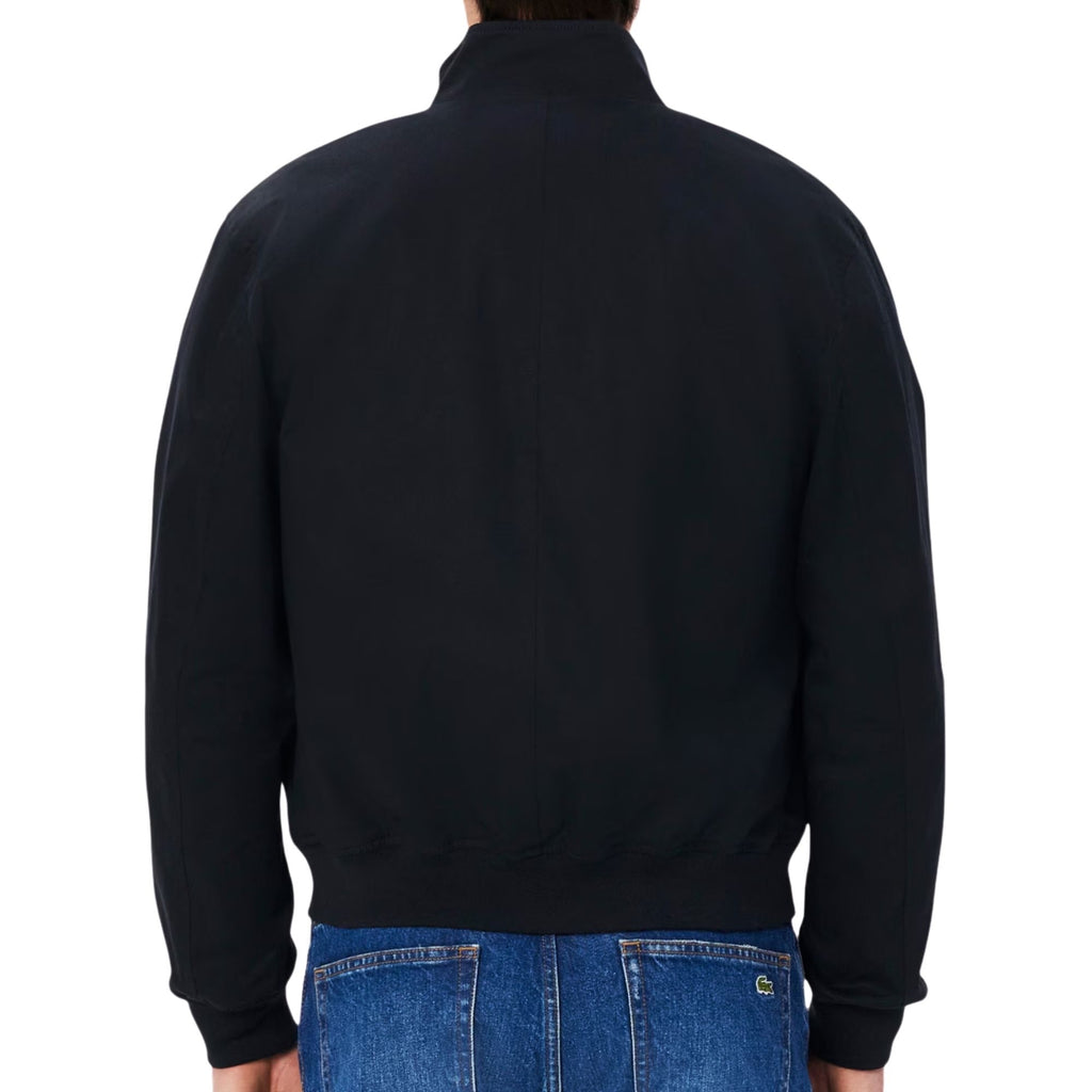 Lacoste Water-Repellent Twill Harrington Jacket - Navy