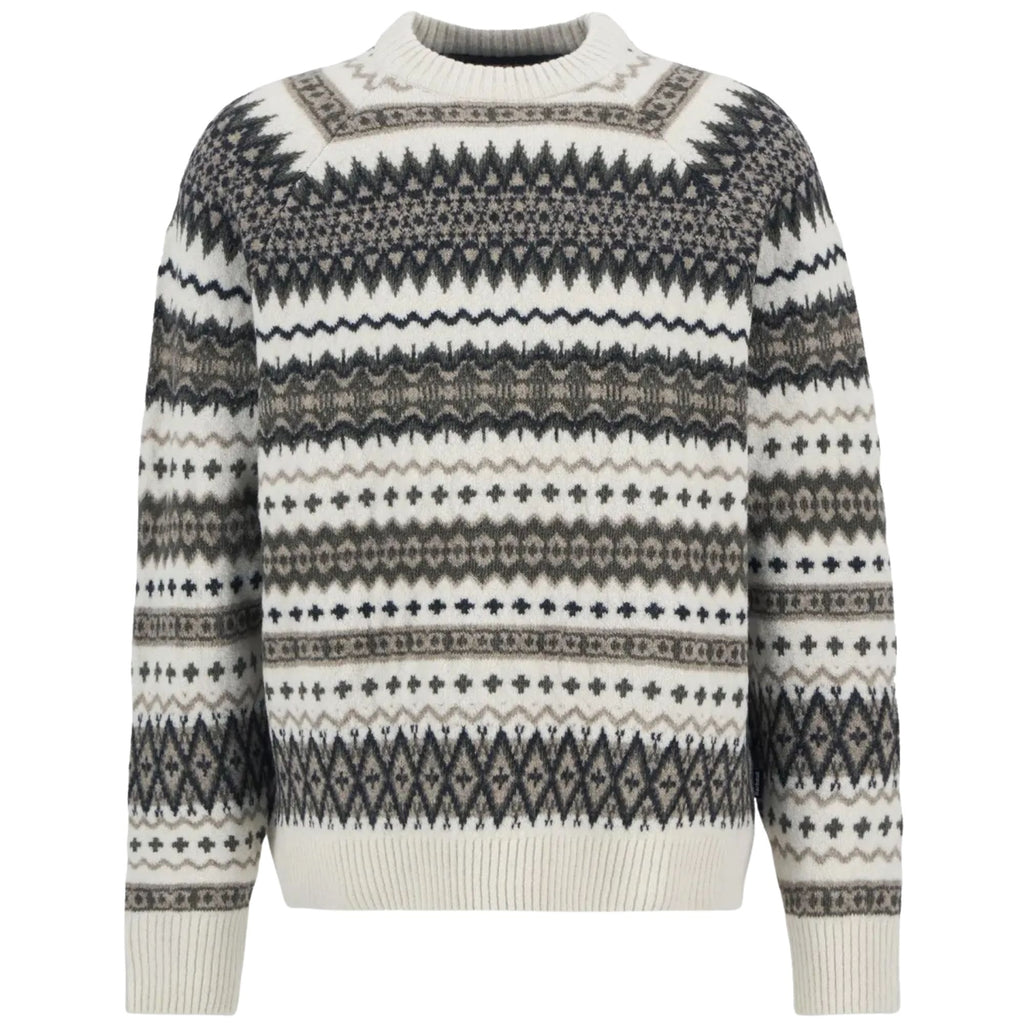 Barbour Hase Fair Isle Crew Neck Jumper - Whisper