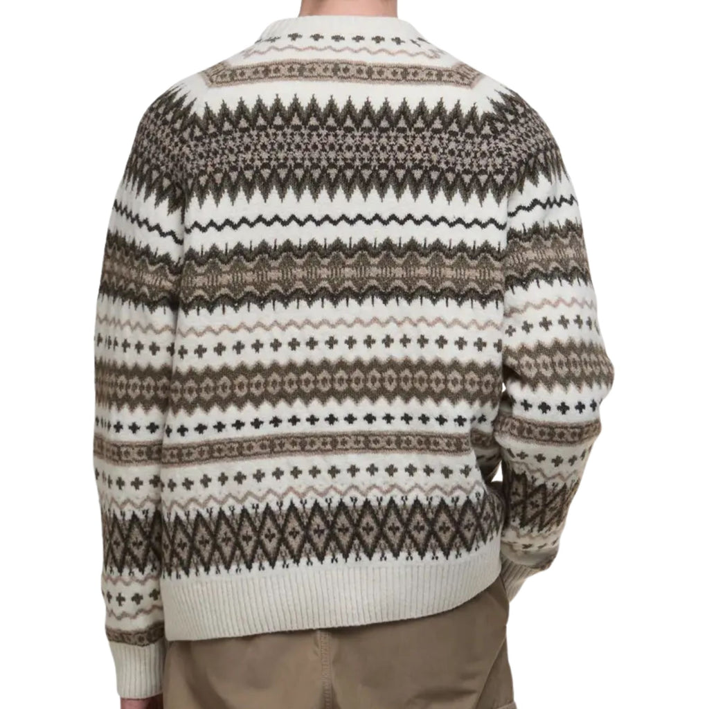 Barbour Hase Fair Isle Crew Neck Jumper - Whisper