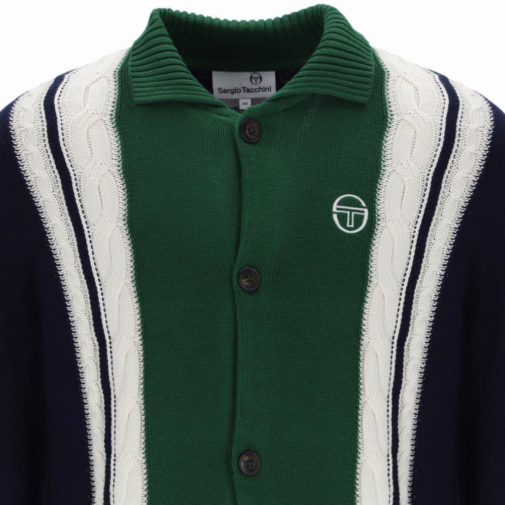 Sergio Tacchini Bruni Knit Cardigan - Blue/Eden