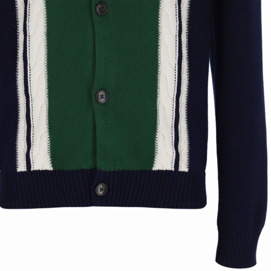 Sergio Tacchini Bruni Knit Cardigan - Blue/Eden