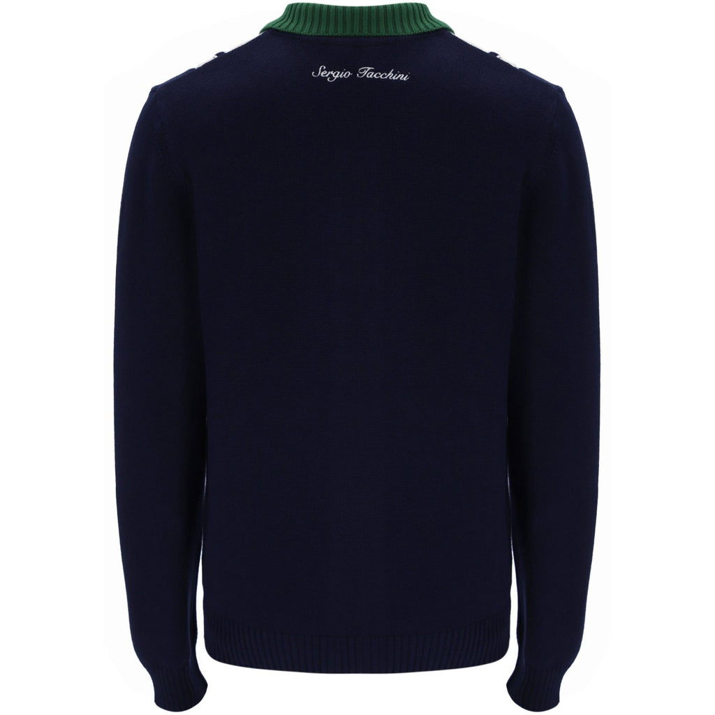 Sergio Tacchini Bruni Knit Cardigan - Blue/Eden