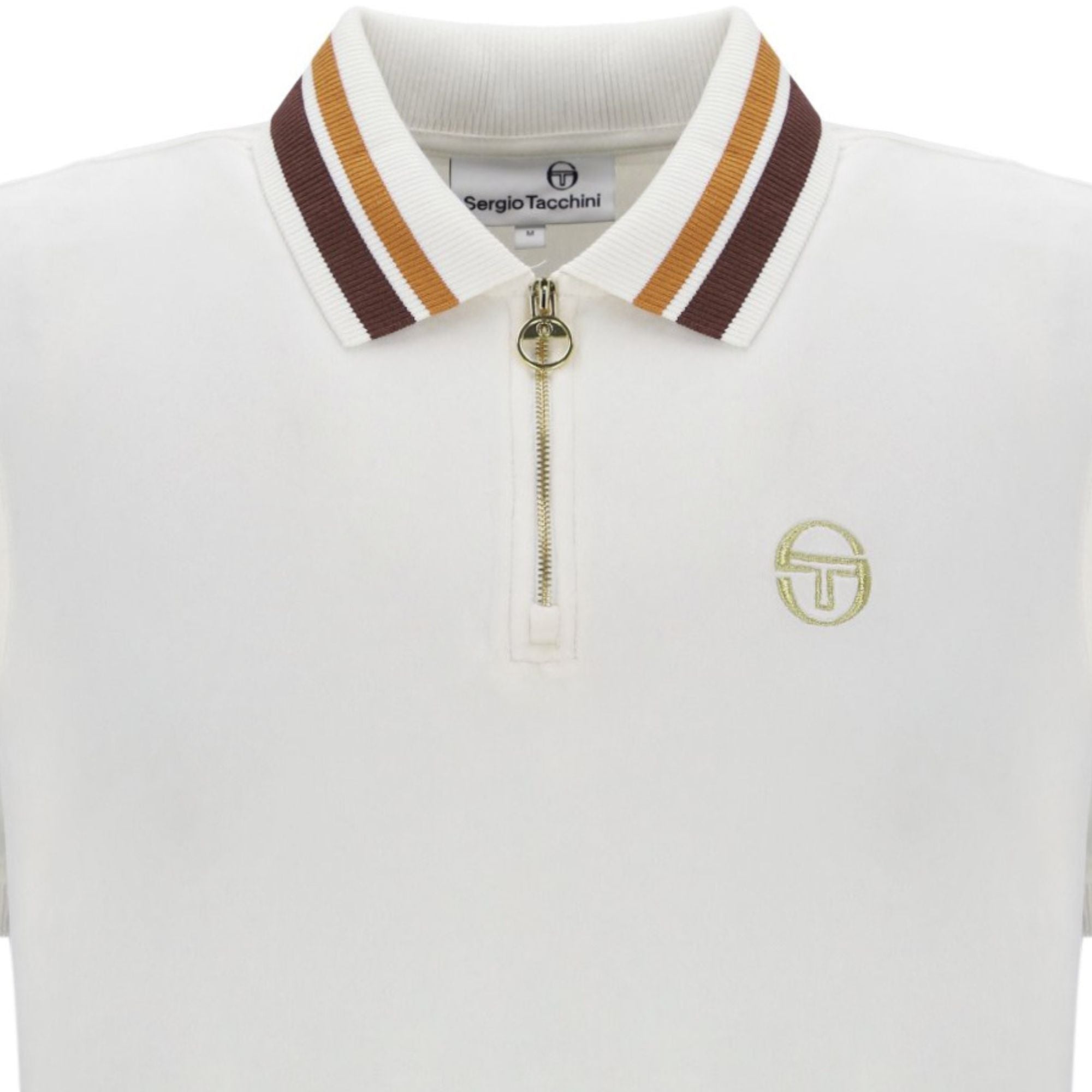 Sergio Tacchini Mahony Velour 1/4 Zip Polo - Gardenia