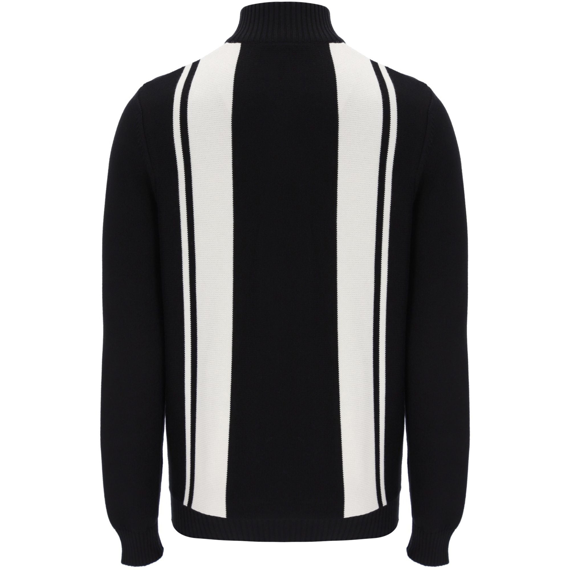 Sergio Tacchini Youngline 1/4 Zip Knitted Jumper - Black