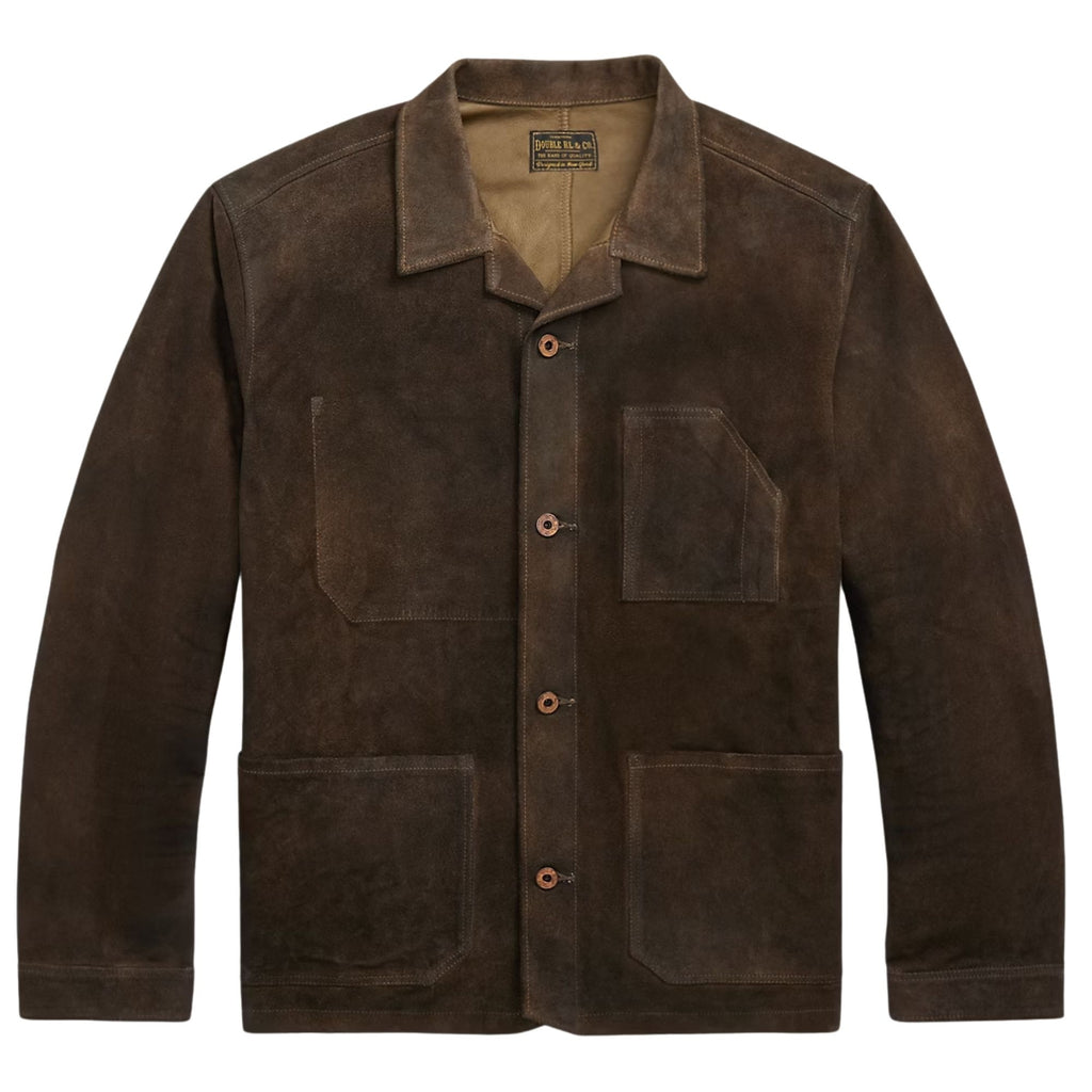 Roughout Suede Jacket - Brown