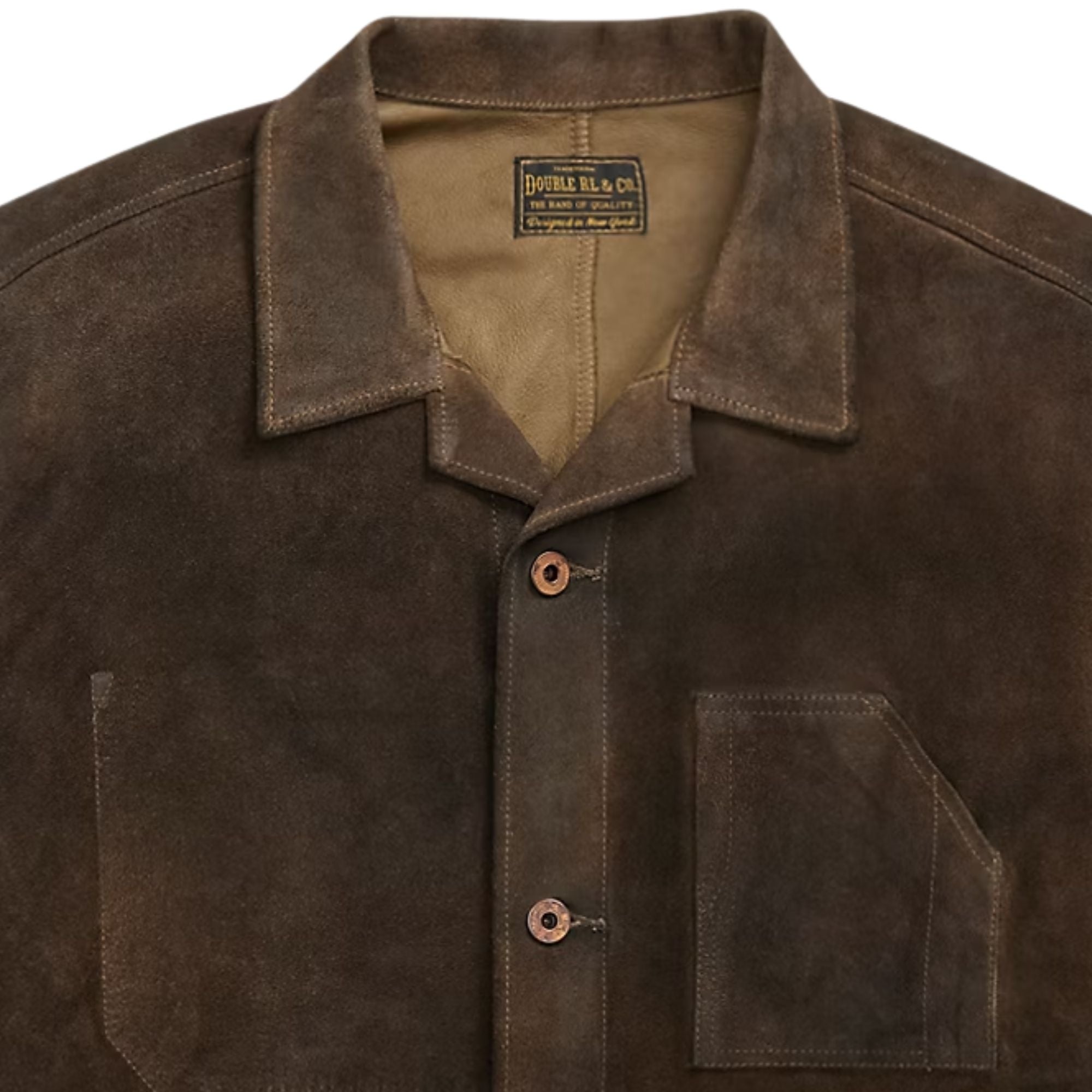 Roughout Suede Jacket - Brown