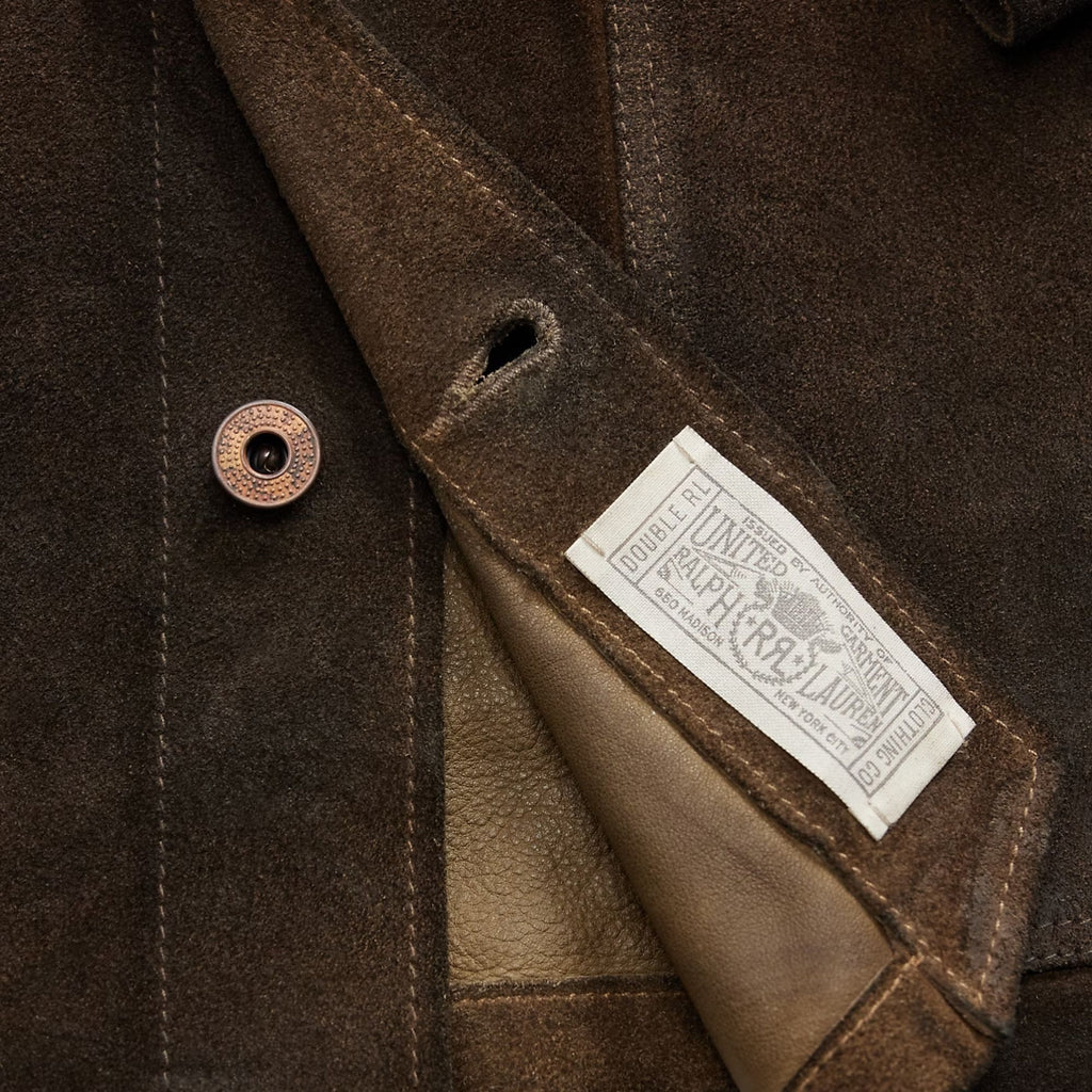 Roughout Suede Jacket - Brown